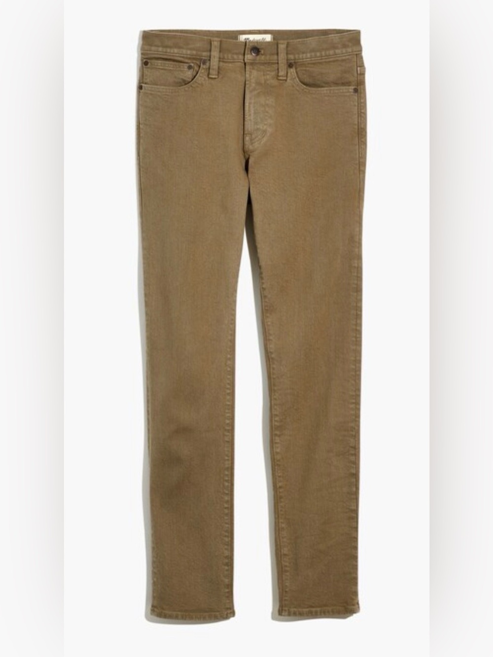 Madewell Men's 31W x 32L Olive Tree Garment Dyed Slim Jeans